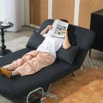 Bäddsoffa Sovsoffa Svart av Sammetslook och Trä för Vardagsrum 2-Sits Soffa med Sovfunktion