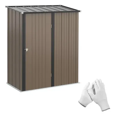 Redskapsbod i Metall med Snetak 161,5 x 94,5 x 196 cm