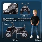 Elektrisk Quad för Barn 24V med 4 Hjul, Strålkastare, USB, MP3, 6,5 km/h, 3-8 År