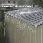 Metallredskapsbod med Takfundament, 2,81 m², 154 x 206,5 x 181 cm