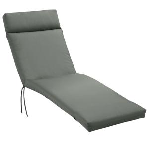 Dyna till Solsäng, Bekväm Liggdyna i Polyester, Mjuk Stoppning för Trädgårdsstolar, Mörkgrå, 196 x 55 x 8 cm