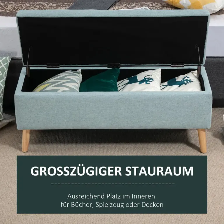 Sittbänk med Förvaring Skandinavisk Design Grå, Grön