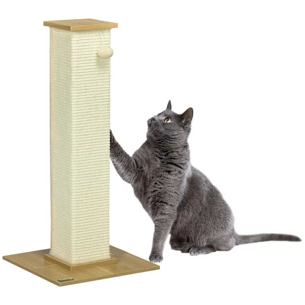 Klöspelare i Sisal med Boll Klösträd 38 x 38 x 80 Cm