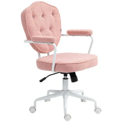 Kontorsstol Rosa av Teddyfleece och Metall