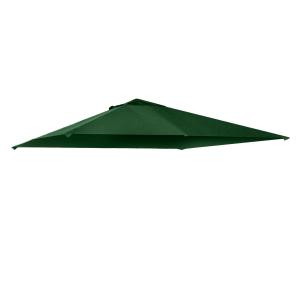 Ersättningstak till Paviljong, Vattenavvisande Takduk i Polyester, Passar de flesta standardramar, Grön, 2,98 x 2,95 m