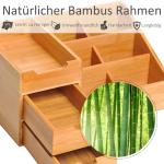 Skrivbordsarrangör Kontorsförvaringslåda 2 Lådor Praktisk Organisering Natur 33 X 20,5 X 15,5 Cm