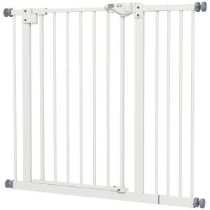 Hundgrind/Husdjursgrind, Metall och Plast, Vit, 74–80/87–94 cm
