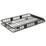 Takkorg Bil Justerbar Universal Takräcke Bagagekorg Metall Svart 162 X 99 X 16 Cm