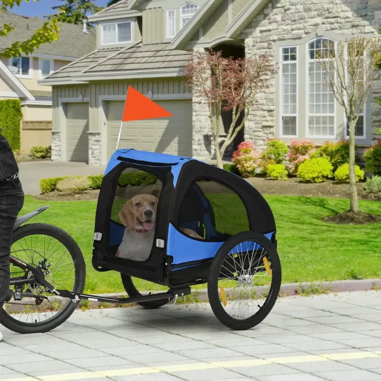 Cykelvagn för Hund 140 x 71 x 83 cm, Blå