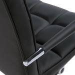 Ergonomisk Skrivbordsstol Höjdjusterbar 46-61 Cm med Armstöd för Kontor och Hemmakontor