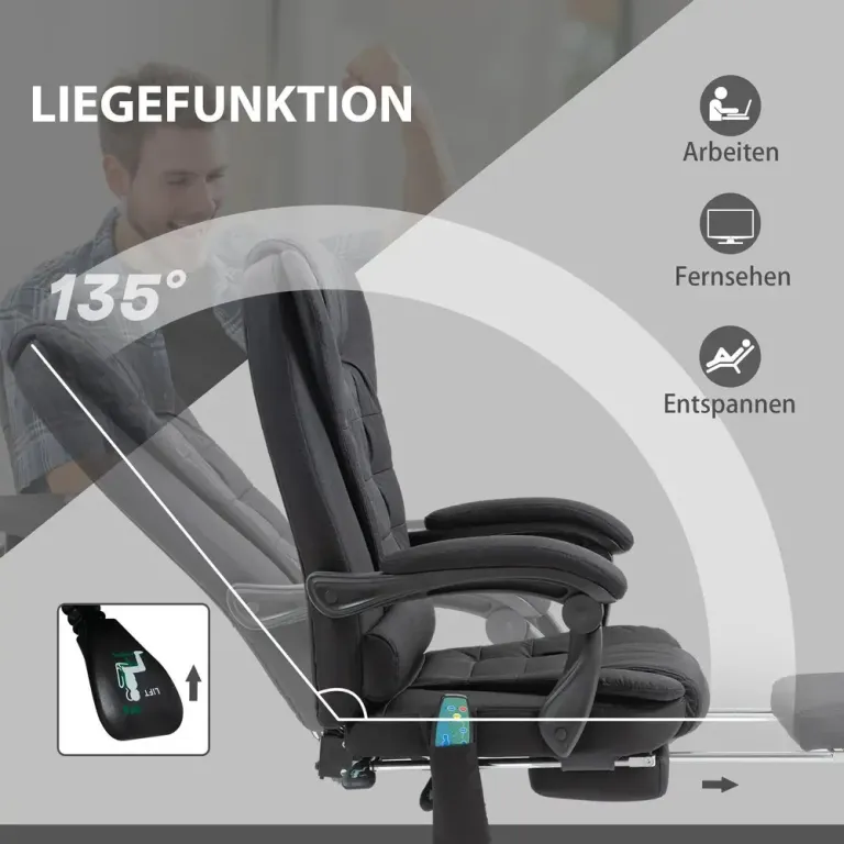 Kontorsstol Ergonomisk med Massagefunktion