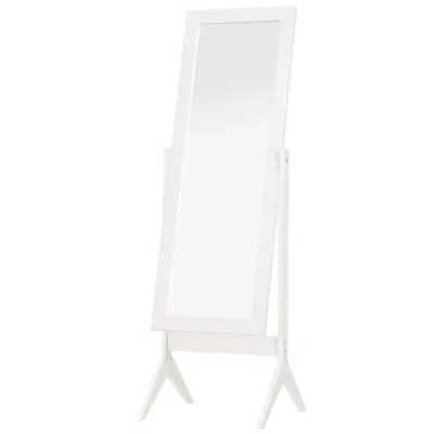 Ståspegel i Full Längd Sminkspegel 47 x 46 x 148 cm, Vit