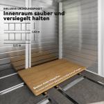 Redskapsbod i Metall med Låsbar Dörr och Rostskydd för Trädgårdsförvaring Hållbar och Väderbeständig Mörkgrå Stål 2,40 x 2,06 x 1,98 m