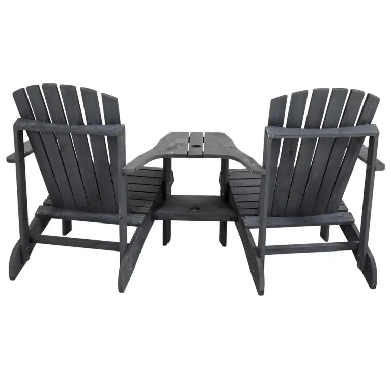 Adirondackstolar med Bord 3 Delar 170 x 87 x 92 cm
