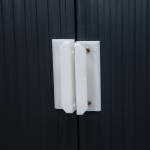 Redskapsbod Stabil Mörkgrå Metall för Förvaring i Trädgården med Skjutdörrar för Redskap och Verktyg 2,13 x 1,30 x 1,85 cm