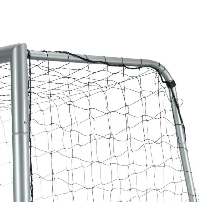 Fotbollsmål Träningsmål Grå av Stål 300 x 120 x 200 cm