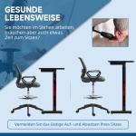 Ergonomisk Kontorsstol med Armstöd, Justerbart Fotstöd och Mesh-överdrag, Grå