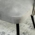 Soffa 2-sits Modern Grå Sammet och Metall för Vardagsrum Bekväm Polstrerad Design med Träram och Mjuk Sits 117 cm