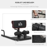 Sissy Squat Trainer 3 i 1 Justerbar upp till 120 Kg Stål Benbuktränare för Effektiv Träning Svart
