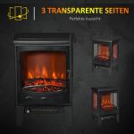 Elektrisk Öppen Spis med Värmare och LED-flameffekt, 1800 W