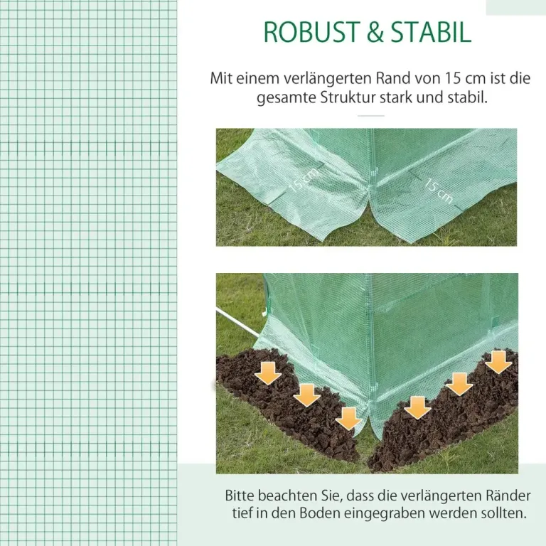 Växthusfilm Trädgårdspresenning Plastfilm 3 x 2 x 2 m