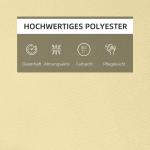 Solstolskudde Trädgårdsstol Kudde Polyester och Bomullsfiber Bekväm och Väderbeständig Krämvit 198 X 53 X 5 Cm