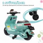 Elmotorcykel Barnmotorcykel Grön av Plast och Metall för Barn 1,5-3 År 6V Fordon med Träningshjul 1,5-3 km/h