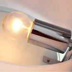LED Taklampa 3-Lampa E27 40 W Krom och Akryl Varmvit Modern för Vardagsrum Ø64 X H20 Cm