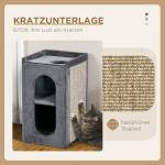 Katthus Kattlåda med Huva Grön av Plast för Stora Katter med 2 Utdragbara Golvbrickor och Skopa 52 x 60 x 42 cm