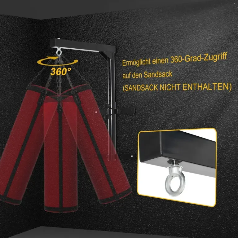 Väggmonterad Boxningssäckshållare Upp till 100 60–88 cm