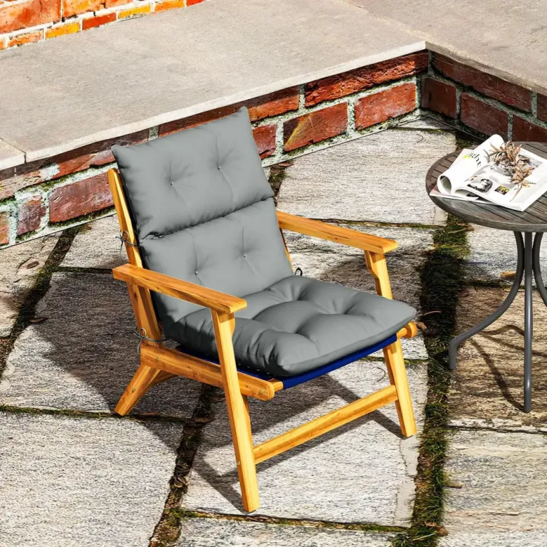 Sittdyna Stolsdyna med Knytband och Ryggstöd 115 x 56 cm