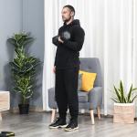 Hexagon Hantel i Gjutjärn, Gummerad Vikt med Räfflat Grepp, Ergonomisk Hantel för Styrketräning och Fitness, Svart, 1 x 15 kg