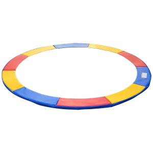 Tillbehörsset för Studsmatta Färgglad PVC och PE för 8 Ft 10 Ft 12 Ft 15 Ft Kantskydd Skyddsnät och Stege 244 Cm