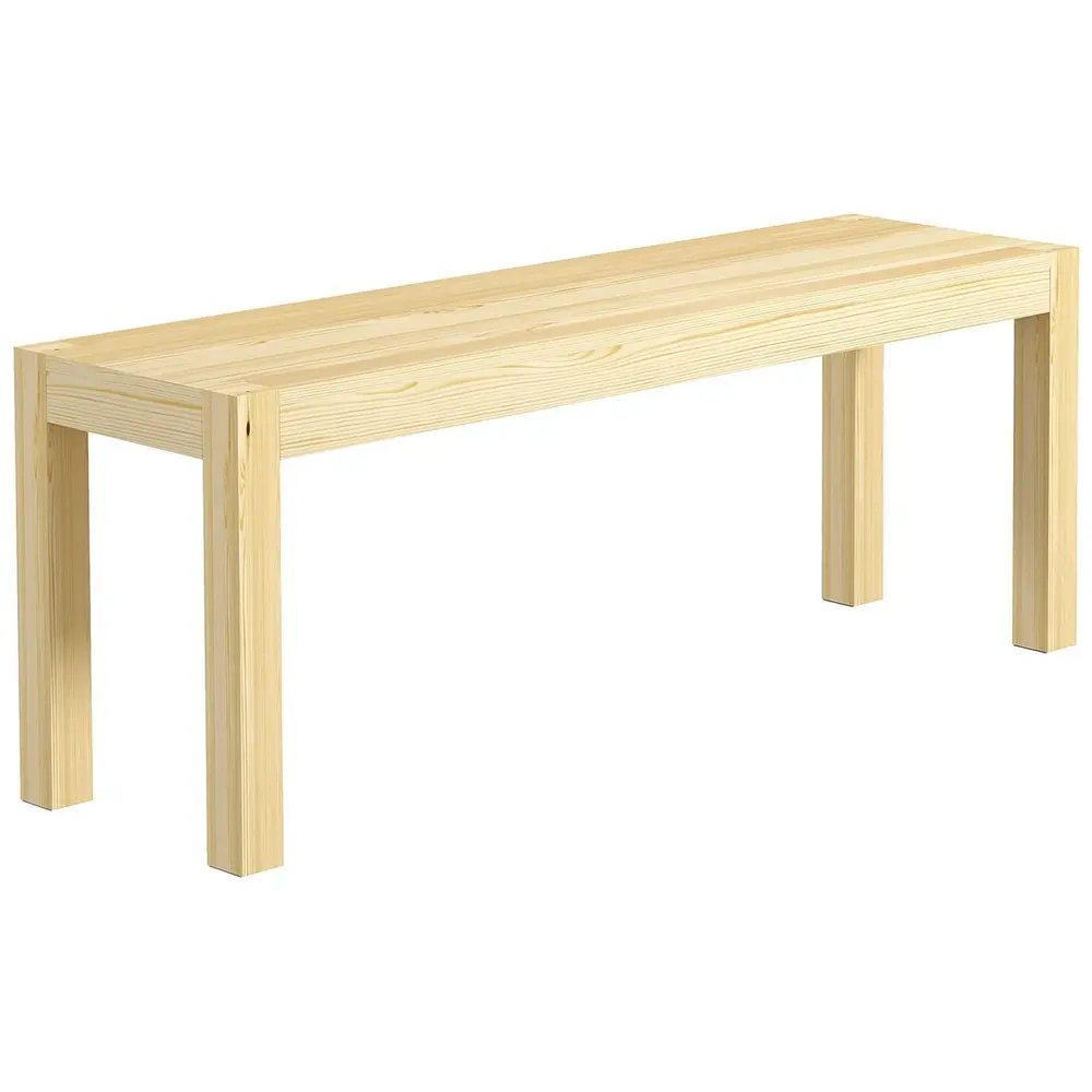 Trädgårdsbänk 2-Sits Bänk Natur av Furu 120 x 33 x 45 Cm