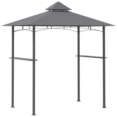 Grillpaviljong med Brandhämmande Tak 245 x 148 x 252 cm
