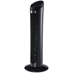 Piedestalfläkt 45 W Tornfläkt Tyst 3 Nivåer 70° Svängning ABS för Behaglig Kylning Svart Ø27 X H75 Cm