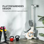 Roddmaskin med 16 Justerbara Nivåer, LCD-skärm och Mobiltelefonhållare, 150 kg Kapacitet