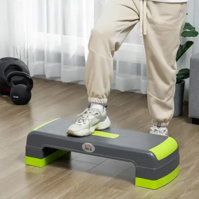Aerobic Stepper och Träningsbräda Grön och Grå