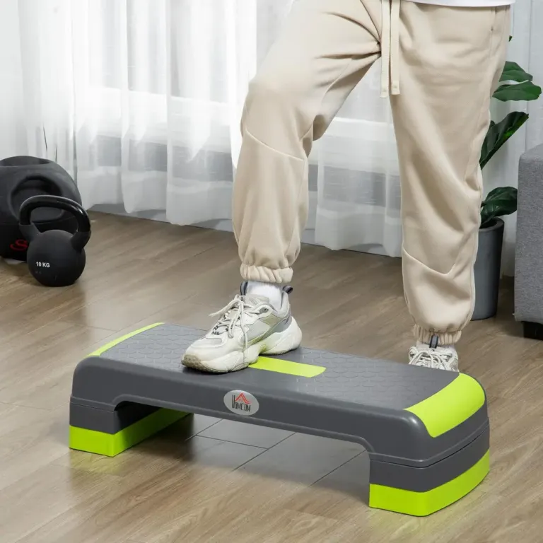Aerobic Stepper och Träningsbräda Grön och Grå