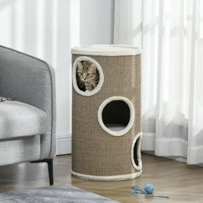 Klöstunna för Katt med Mjuk Plysch och Sisal