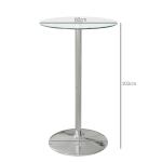 Matbord Runt Köksbord Svart av Stål och MDF för Matsal Modernt Soffbord för 2 Personer Barbord Elegant Ø 78 x 75 cm