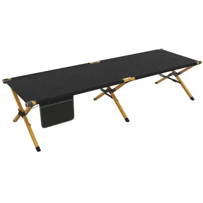 Solstol Svart av Oxford Tyg 196 x 64 x 45 cm