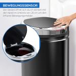 Soptunna Prisvärd Rostfritt Stål för Kök och Matsal med Infraröd Sensor och Automatisk Öppning för Ren Miljö 42 L