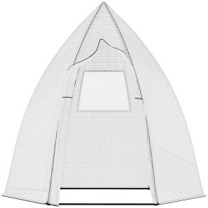 Vinterskydd för Växter, Stort Växthustält med Rullgardin, Skyddar Känsliga Växter mot Kyla, Vit, 160 x 140 x 180 cm