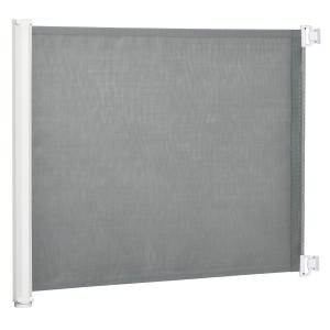 Utdragbar Säkerhetsgrind, Flexibel Trappgrind för Barn och Husdjur, Enkel Montering i Dörröppningar, Vit, 115 x 82,5 cm