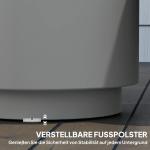 Cool Bar Sidobord Drinkkylare Ljusgrå av Plast för Fester ve Camping Litet Uteplatsbord 10 l