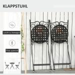 Bistroset i Mosaik 3 Delar, Färgglatt Balkongset med Bord och Två Stolar, Dekorativ Sittgrupp för Trädgård och Terrass, Flerfärgad