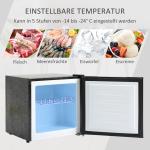Minifrys 35L, Kompakt Frysskåp med Justerbar Temperatur, Effektiv Kylning för Pentry och Kontor, Vit, -14 till -24°C