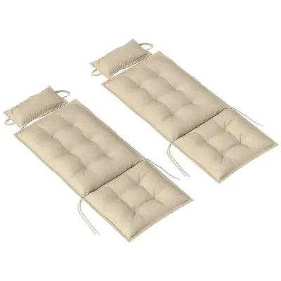 Set 2 Kuddar för Solstolar 50 x 116 x 5 cm