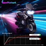Elmotorcykel Barn Svart Plast för Barn 18–36 Månader Elektrisk Leksak med Stödhjul och Ljuseffekter Säker Lek och Motorikträning